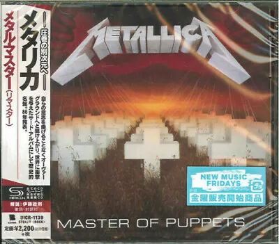 Metallica Master Of Puppets Japan 2018 Remaster Shm Cd Brand New Factory Sealed • $32.88