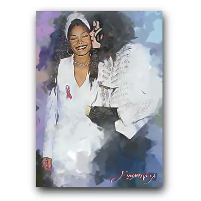 Michael Jackson & Janet Jackson #2 Art Card Limited 23/50 Vela (Celebrities -) • $4.99