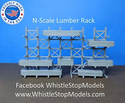 N-Scale Modern Lumber Rack N1019 • $17.50