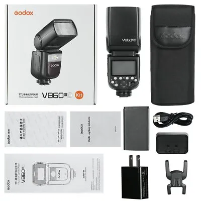 $229 • Buy Godox V860III-C 2.4G TTL 1/8000s Camera Flash Lamp Speedlite Light For Canon