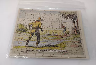 Vtg 1949 Straight Arrow Indian Jigsaw Puzzles Cowboy National Biscuit Co 7  X 9  • $12.56