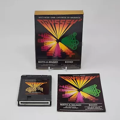 Math-A-Magic & Echo (Magnavox Odyssey 2) CIB COMPLETE & TESTED • $16.95