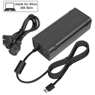 SLIM AC Power Supply Brick Charger Adapter Cable Cord For Microsoft Xbox 360 S • $17.89