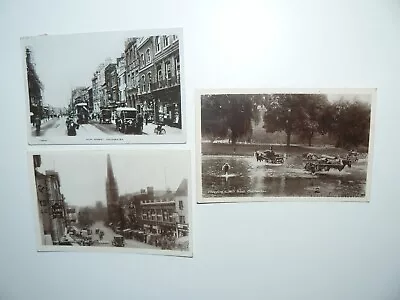 Colchester Kingsway Real Photo Postcard & 2 Other Real Photo Postcards • £3