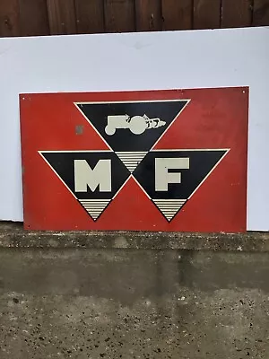 Massey Ferguson Large Dealer Tin Sign 1970s. 2 Feet. By 1  1/2 Feet • £149