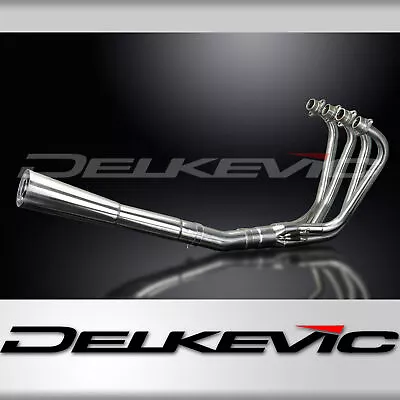 Honda CB750C 1980-1982 Complete Delkevic Exhaust 4-1 Stainless Megaphone Muffler • $359.95