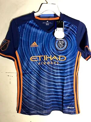 Adidas Youth MLS Jersey New York City FC Team Blue Sz XL • $9.99