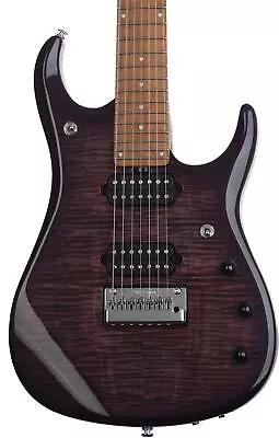 Ernie Ball Music Man JP15 7 7-string Electric Guitar - Purple Nebula Flame • $3799