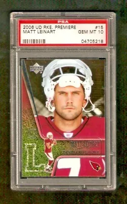 2006 Upper Deck Rookie Premiere Matt Leinart #15 Psa 10 Gem Mint Usc Trojans Ud • $15