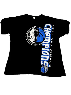 Dallas Mavericks 2011 NBA Finals Champions T-shirt Men's Medium Black • $14.99