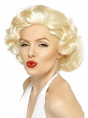 Licensed Marilyn Monroe Wig Movie Star Silver Screen 1950's Blonde Deluxe  • $24