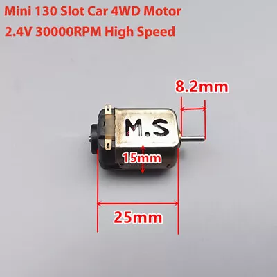 Mini 130 Motor High Speed DC 3V 2.4V 30000RPM RC Racing Slot Car 4WD Engine DIY • $1.86