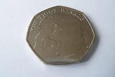 2016 50p Coin Mrs Tiggy Winkle Uncirculated Rare Fifty Pence Beatrix Potter ! • £2.19