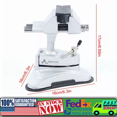 Table Top Bench Vice Vacuum Base Clamp Vise Powerful Suction 360° Rotation • $18.05