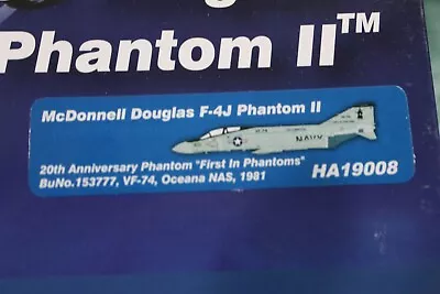 Used 1/72 Hobby Master HA19008 F-4J VF-74   20th Anv First In Phantoms • $75