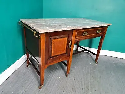 £125 • Buy An Antique Edwardian Marble Topped Washstand Dresser ~Delivery Available~