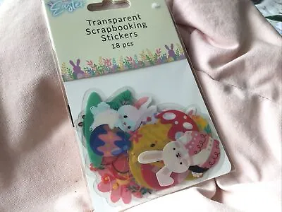 TRANSPARENT SCRAPBOOKING STICKERS Easter New Reduced Clearing Stock • £1