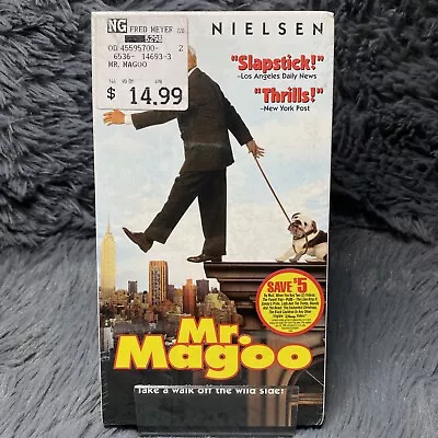 Mr. Magoo Movie VHS 1998 Factory Sealed Comedy Leslie Nielsen Disney Watermarks • $14.99