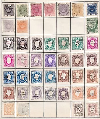 Portugese Mocambique Collection Of 42 CLASSIC Stamps / HIGH VALUE! • $8