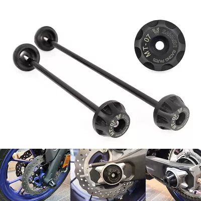 Rear Front Axle Fork Slider Protector For YAMAHA MT-07 FZ-07 XSR700 2013-2021 • $10.45