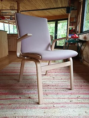 Chair Vintage Relaxing Chair Retro Easy Chair Fabric Lilac Danish 70er A15 • $279.84