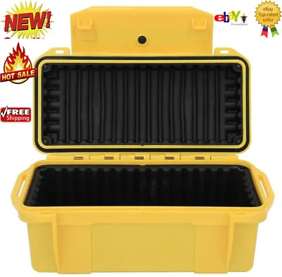 ABS Strengthen Hard Outdoor Shockproof Waterproof Tool Box Storage Case Yellow • £16.30