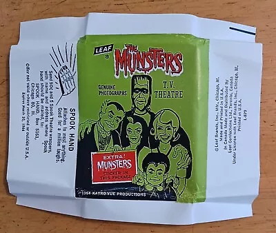 1964 LEAF The MUNSTERS- 5 Cent  Wrapper REPRINT • $8