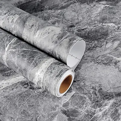 Marble Countertop Contact Paper 17.7X118 Inch Thick Grey Marble Contact Paper  • $19.99