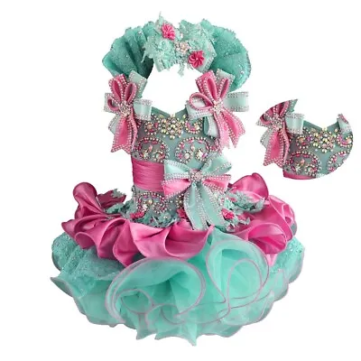 Jenniferwu Pageant Dress Handmade Beaded Dresses Toddler Pageant Princess Dress • $83.30