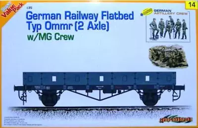 Dragon 1/35 Scale German Railway Flatbed Typ Ommr (2 Axle) - Kit #9114 • $93.99