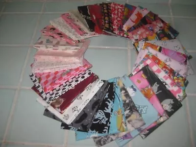 32 New Vintage Cat Kitten Novelty Fat Quarters Quilting Fabric #2 Stash Builder • $32