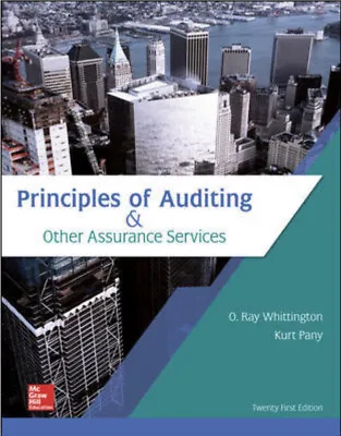$47 • Buy Principles Of Auditing & Other Assurance Services 21e By Whittington
