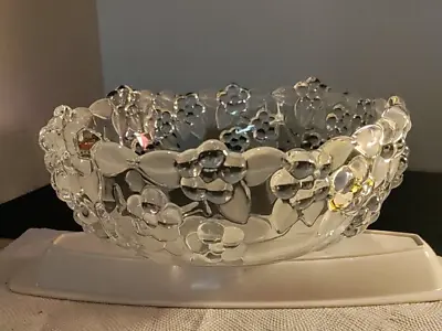 Vintage Mikasa Carmen Satiniert Crystal Bowl • $8.99