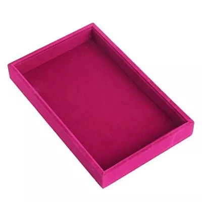  Stackable Jewelry Trays Inserts Velvet Catch All Jewelry Display Tray Case -  • $19.39