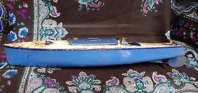 1930s Tinplate Hornby Gannet Clockwork Speedboat For Restoration  • £135