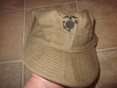 Repro WWII M1941 USMC Marine Corps HBT Utility Cover Cap Size 7  1/4 !!! • $35