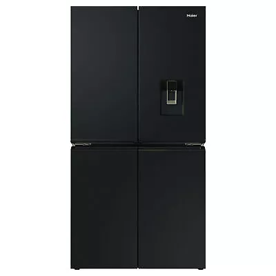 Haier Quad Door Refrigerator Freezer 91cm 623L Ice & Water Black HRF680YPC • $2399