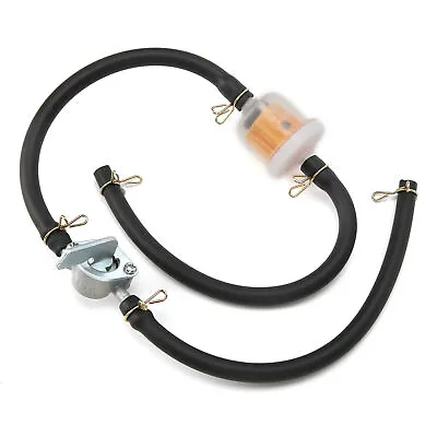6mm Inline Fuel Tank Tap Filter Pipe W/ Petcock Switch Shut Off Valve Quality • £5.51