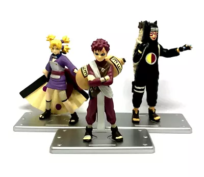 Gaara Kankuro Temari Set Of 3 Sand Naruto Ninja Anime Mini Figures Collection • $45.22