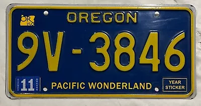 License Plate  Oregon  Pacific Wonderland 9v-3846 2 Of 2 • $32