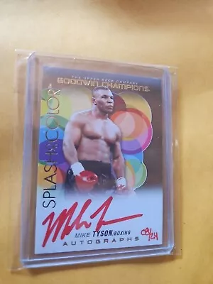 2023 UD Goodwin Champions Splash Of Color Mike Tyson Bounty Auto Autograph 8/24  • $1000