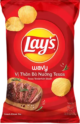 Lay's Wavy Texas Tenderloin Steak Crisps 54g • £6.99