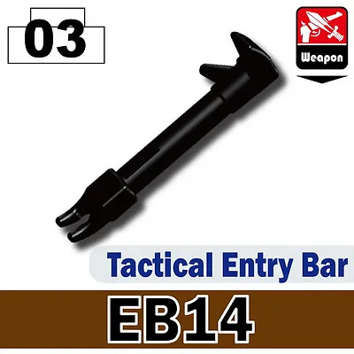 EB14 Tactical Police Entry Bar Compatible With Toy Brick Minifigures SWAT • $1.67