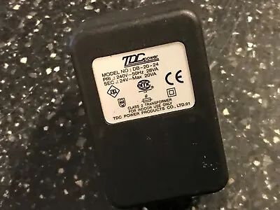 TDC POWER 24V XMAS LED UK PLUG POWER SUPPLY TRANSFORMER Adaptor DB-20-24 1-PIN • £12.45