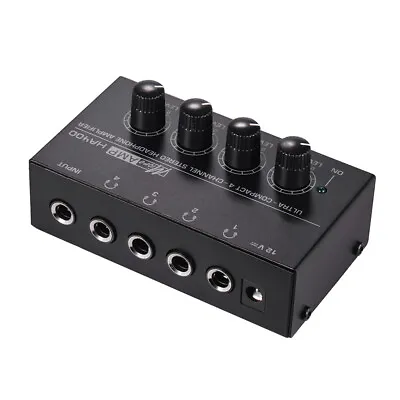 Microamp HA400 4-Channel Stereo Headphone Amplifier Amp For Studio Stage G8T5 • $15.59