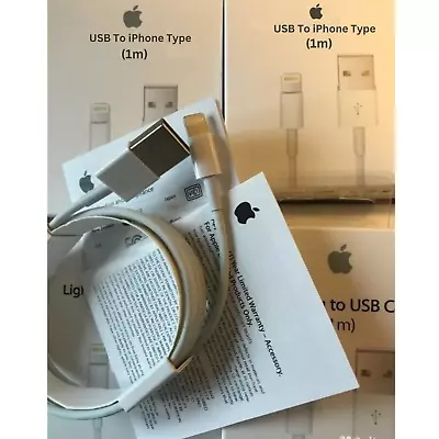 Genuine IPhone Charger Fast For Apple Cable USB Lead 12 13 14 X XS XR 11 Pro Max • £2.63