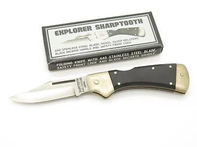 Vtg '80s Explorer Sharptooth Imai Seki Japan Folding Lockback Knife (Unfinished) • $14.95