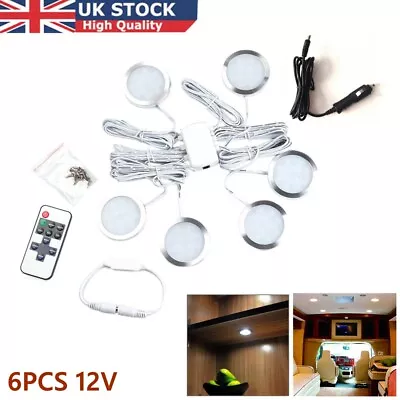 6x 12V Interior LED Spot Lights For VW T4 T5 Camper/Van/Caravan/Motorhome Light • £13.67