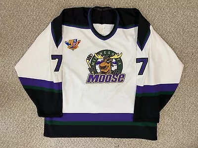 Minnesota Moose Hockey Jersey Kris Miller XL NHL IHL Patch • $150