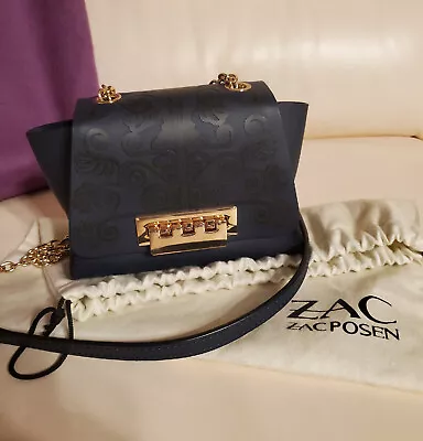 Zac Posen Eartha Mini Chain Leather Crossbody Bag • $55